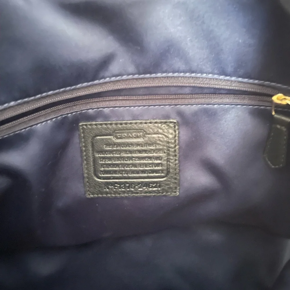 Black Leather Coach Hobo Bag - Picture 4 of 7